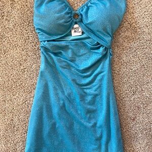 Blue Sparkly Party Dress